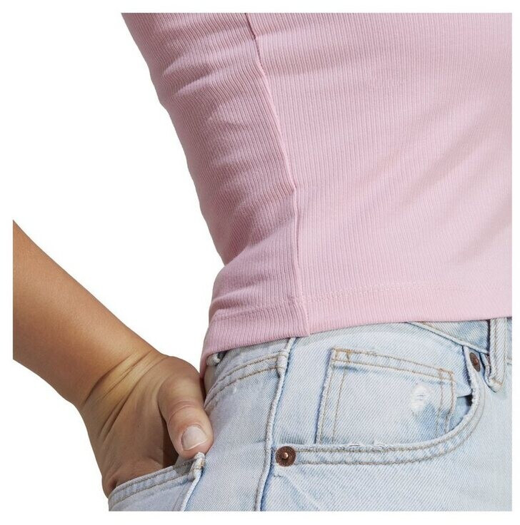 Adidas Adicolor Essentials Rib Short Sleeve T-Shirt pink (IB9108)