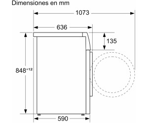 Lavadora SIEMENS WG44G2FXES IQ500 con iDos autodosificacion inteligente 9kg  1400rpm Acero antihuellas — Zurione