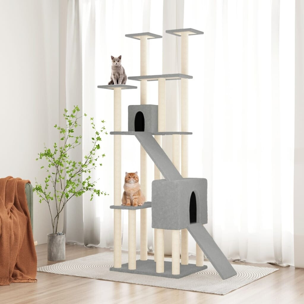 vidaXL Arbre à chat avec griffoirs en sisal 190 cm