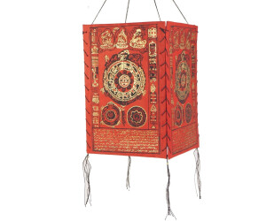  Guru-Shop Lokta Papier Hänge Lampenschirm, Deckenleuchte aus Illustration 