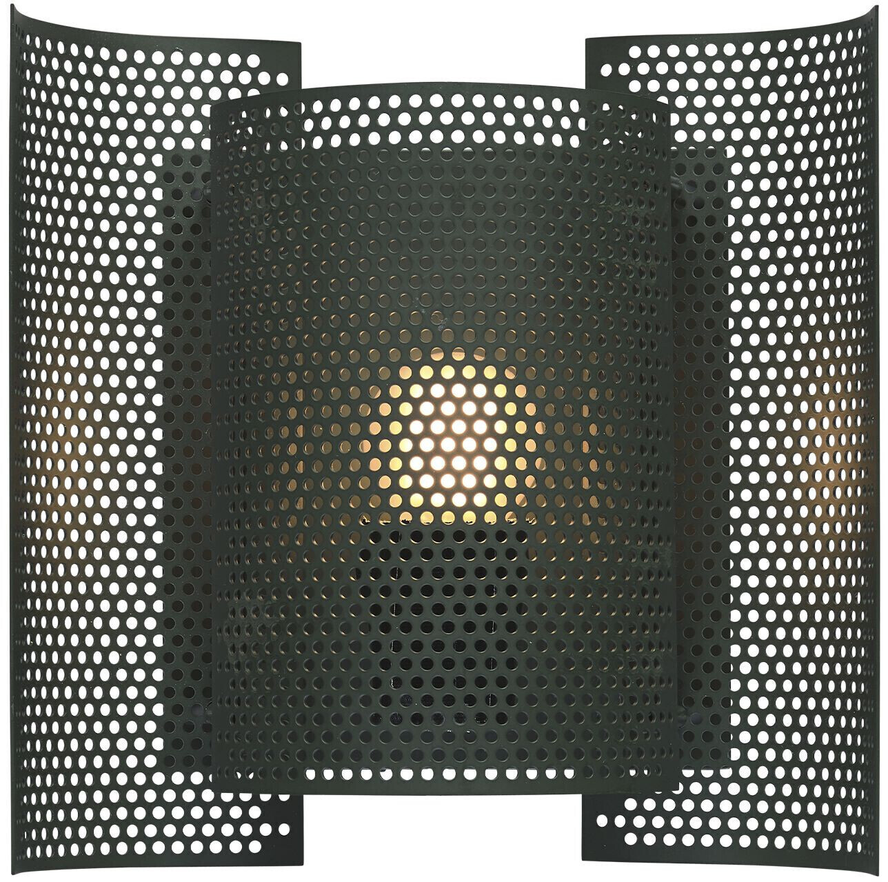 Northern Butterfly wall light perforated green, irregular, max. 60 watts, metal 20x21x10 cm Dark Green (326) (804)