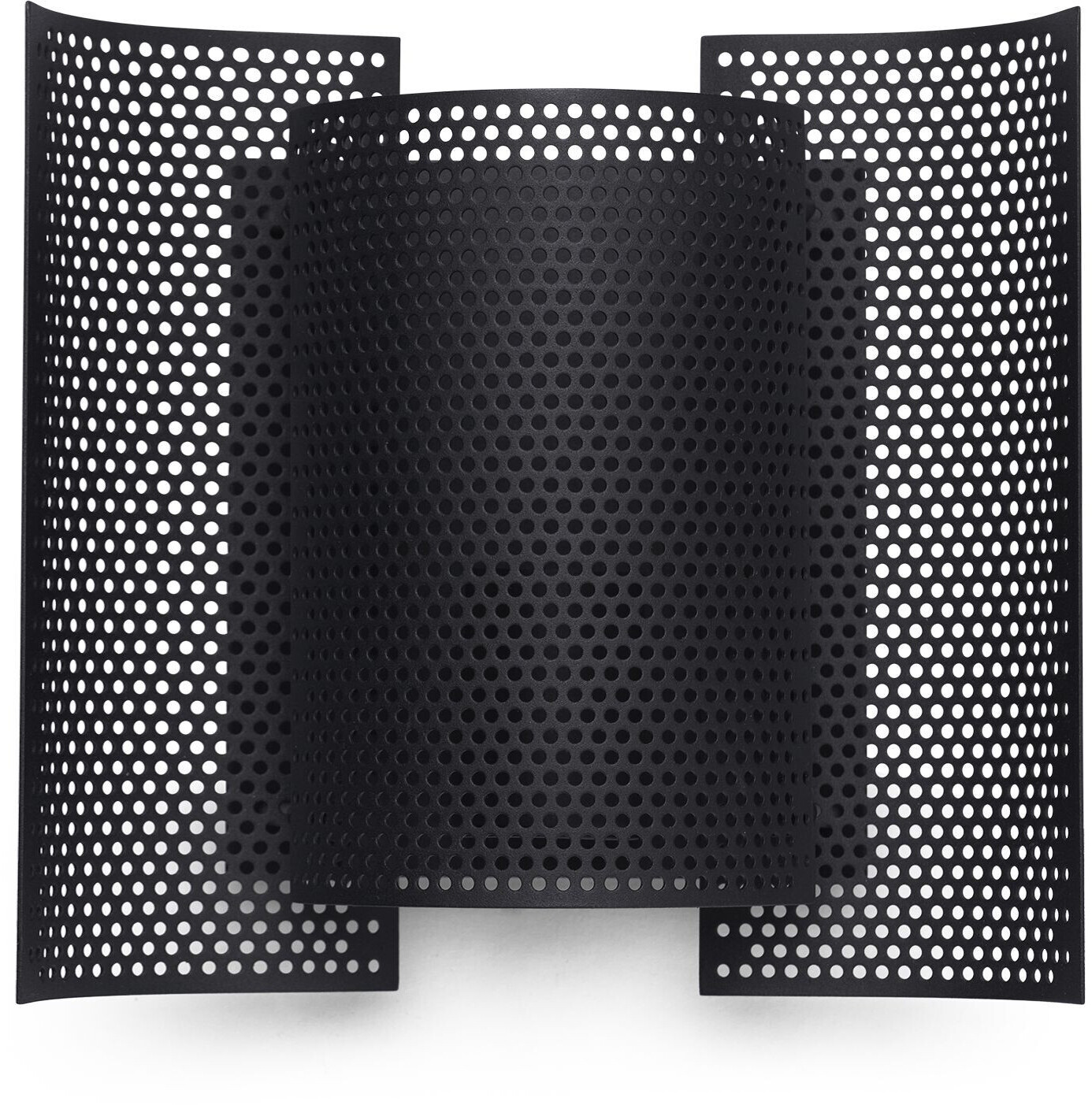 Northern Butterfly wall lamp perforated black, irregular, max. 60 watts, metal 20x21x10 cm black (327) (805)