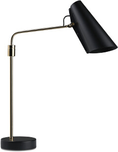 Northern Birdy swing table lamp gold, cylindrical, 11 watts, metal 55x42x12 cm brass (606) (302)