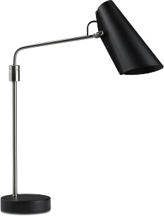 Northern Birdy swing table lamp silver, cylindrical, 11 watts, metal 55x42x12 cm steel (608) (304)