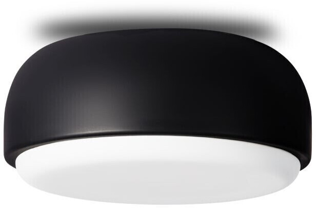 Northern Over me wall/ceiling lamp black, cylindrical shape, max. 2 x 13 watts, glass 30x14x30 cm black matt black (515) m