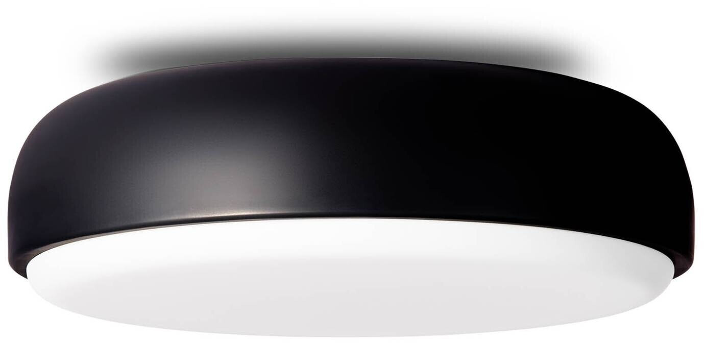 Northern Over me wall/ceiling lamp black, cylindrical shape, max. 4 x 13 watts, glass 50x14x50 cm black matt black (517) XL