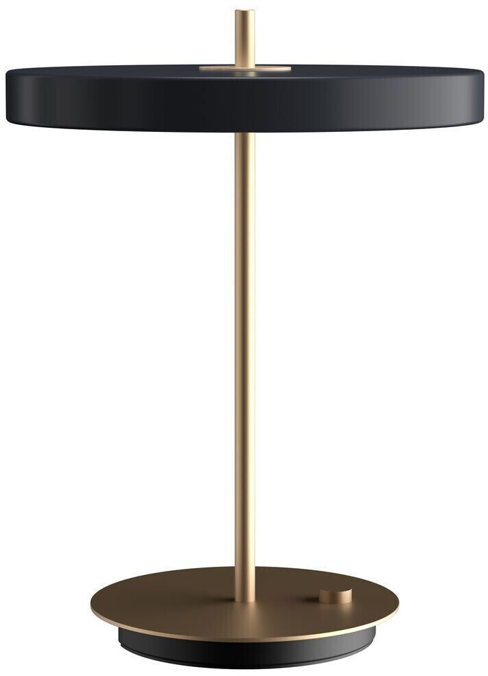 UMAGE Asteria table lamp gray, cylindrical, 13 watts, metal 31x41x31 cm anthracite anthracite ral 7016 (003)