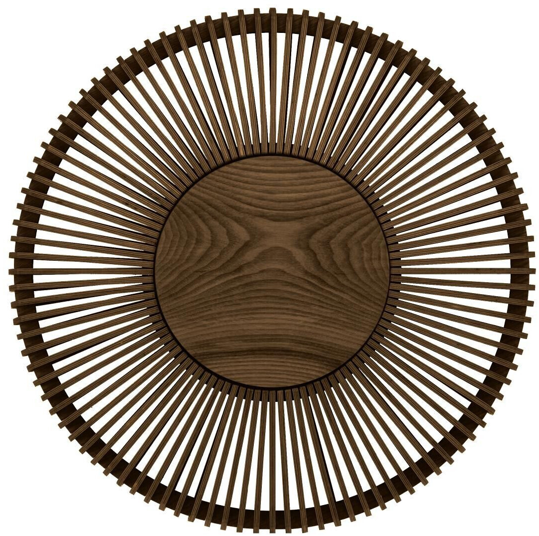 UMAGE Clava up Wood wall lamp brown, cylindrical shape, wood 35x16x35 cm oak dark dark oak (803) medium