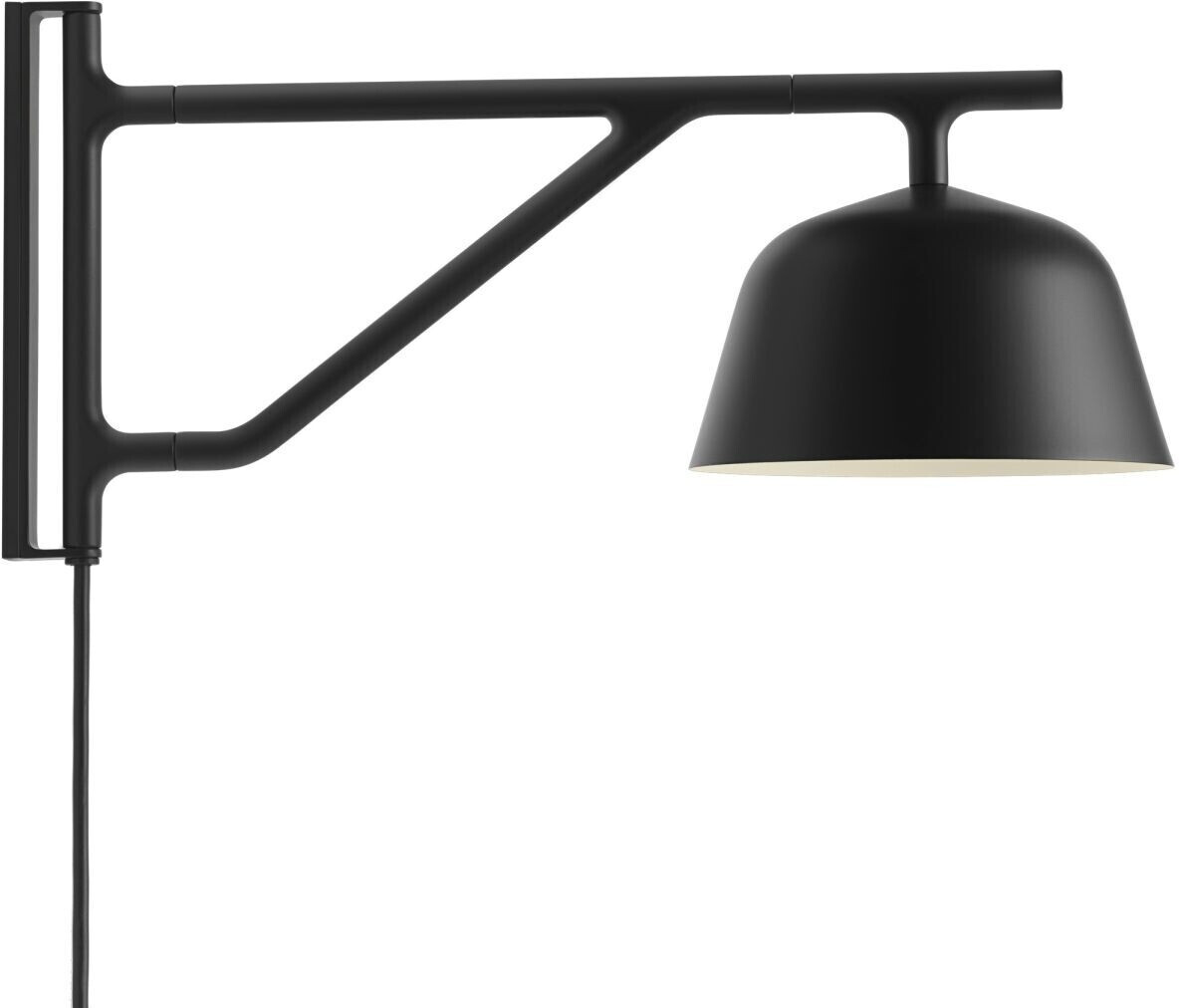 Muuto Ambit wall lamp black, bell -shaped, max. 12 watts, metal 16x19x40 cm black (002)