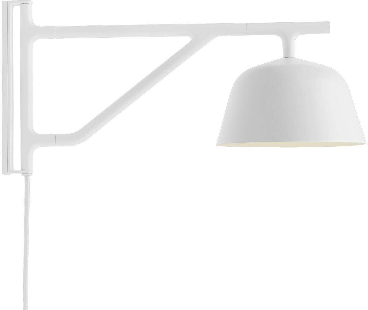 Muuto Ambit wall lamp white, bell -shaped, max. 12 watts, metal 16x19x40 cm white (003)