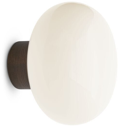 New Works Karl-Johan wall lamp white, spherical, max. 7 watts 23x18x23 cm white opal glass (20320) (002)