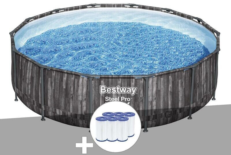 Bestway Steel Pro MAX 427 x 107 cm (6 cartouches de filtration)
