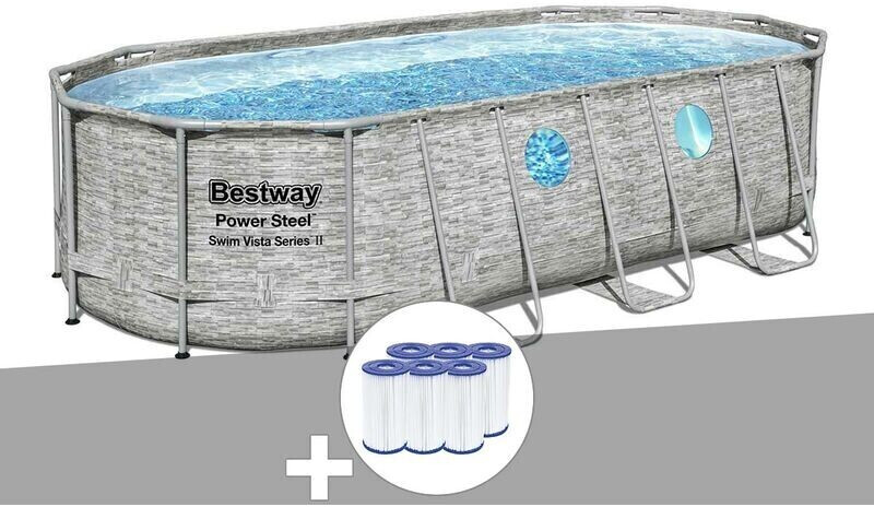 Bestway Power Steel SwimVista 549 x 274 x 122 cm (6 cartouches de filtration)