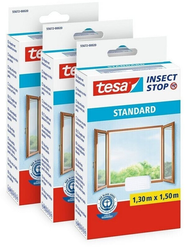 tesa 3x Insect Stop Standard 130 x 150 cm White (55672-00500-00)