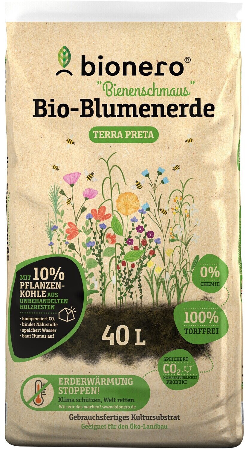 bionero BioBlumenerde Bienenschmaus 40 L ab 12,99 € Preisvergleich