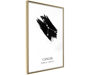 Artgeist Zodiac: Cancer I 20x30cm goldener Rahmen