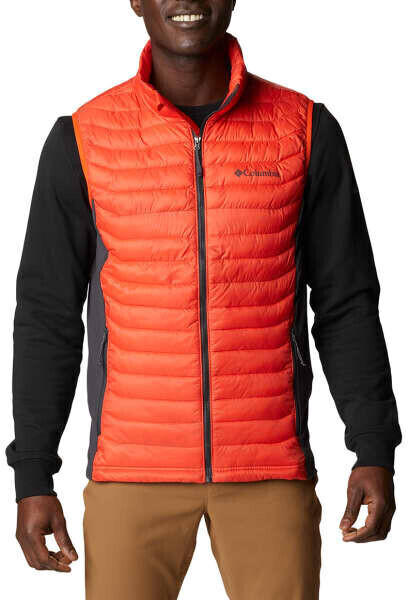 Columbia Powder Pass Vest Men (1842414) red quartz/black