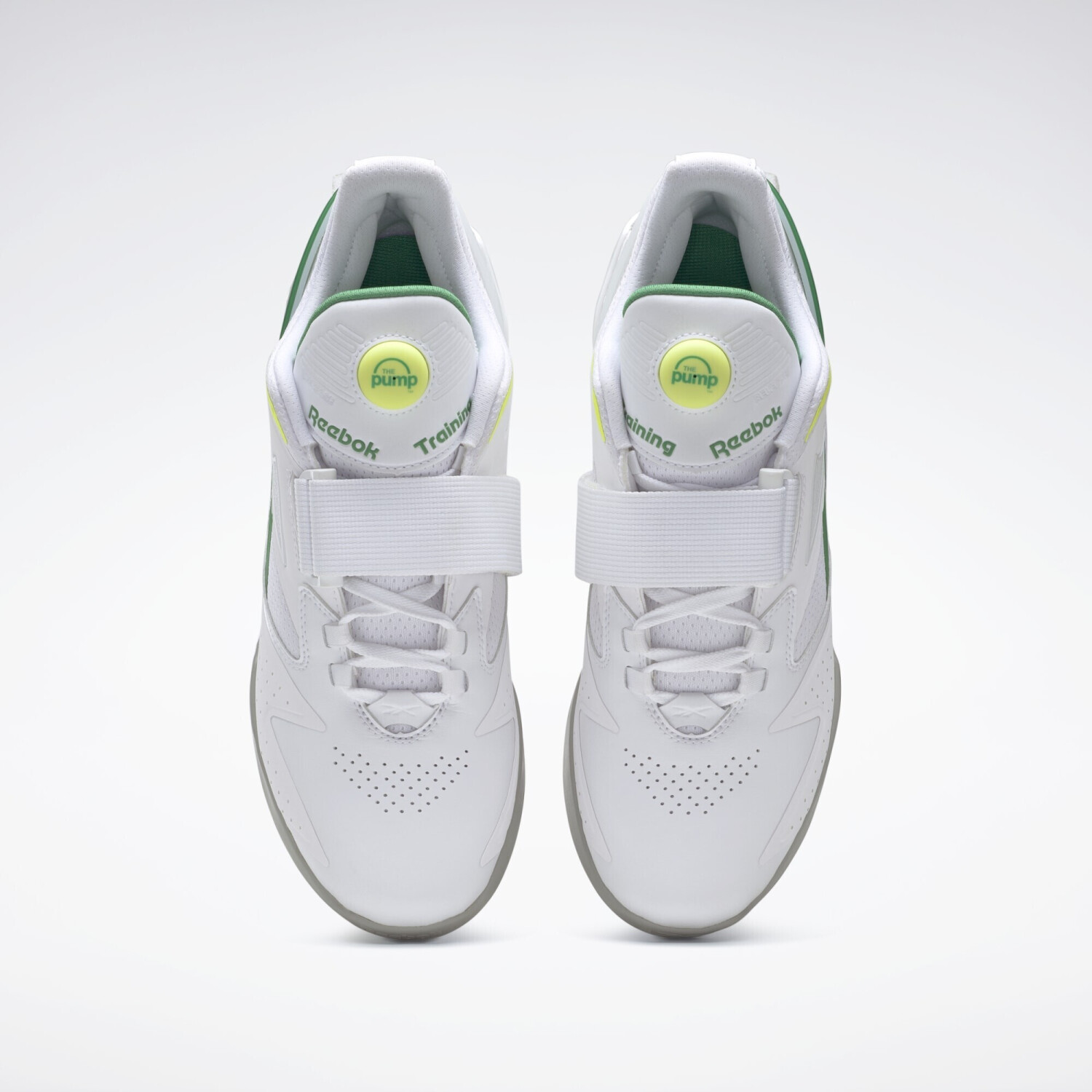 Reebok Legacy Lifter III cloud white glen green solar acid yellow