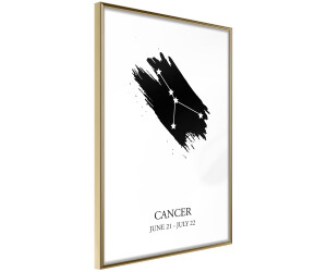 Artgeist Zodiac: Cancer I 30x45cm goldener Rahmen