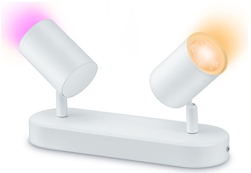 Wiz LED wall and ceiling spot RGBW in white 2x 5W 690lm white