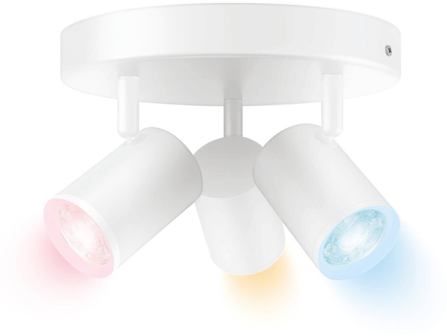 Wiz LED ceiling spotlight RGBW in white 3x 5W 1035lm white