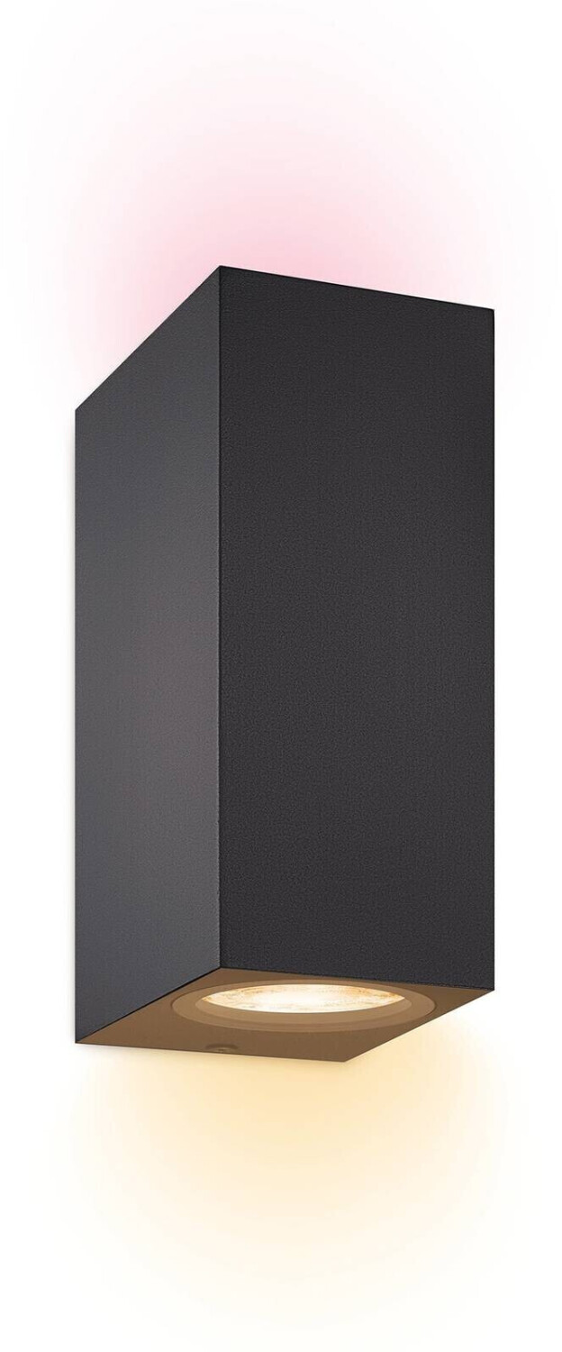 Wiz LED wall light RGBW in black 2x 5W 345lm black