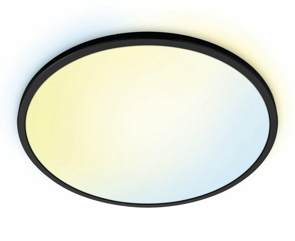 Wiz LED Deckenleuchte tunable White in Schwarz und Weiß 22W 2450lm 430mm  schwarz ab 73,04 € | Preisvergleich bei