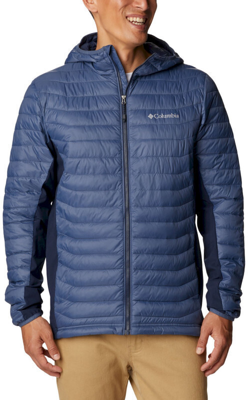 Columbia Powder Pass Hybrid Hooded Jacket Men (1773271) dark mountain/collegiate navy