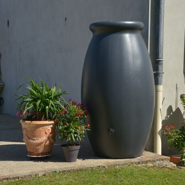 Bellijardin Récupérateur d'eau de pluie Toscane 1000 L anthracite