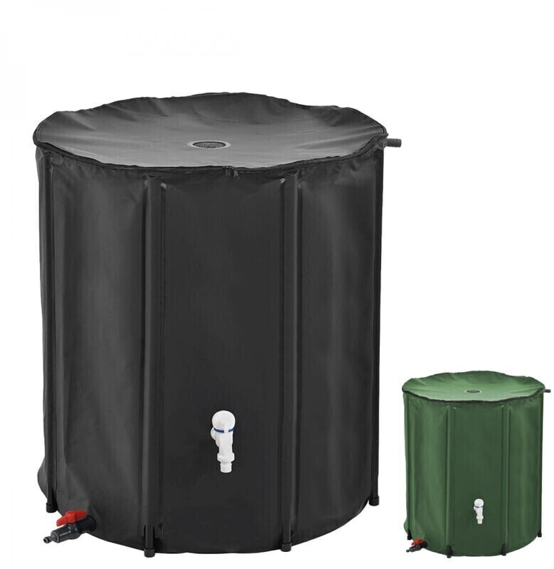 Linxor Récupérateur d'eau de pluie pliable 200 L noir
