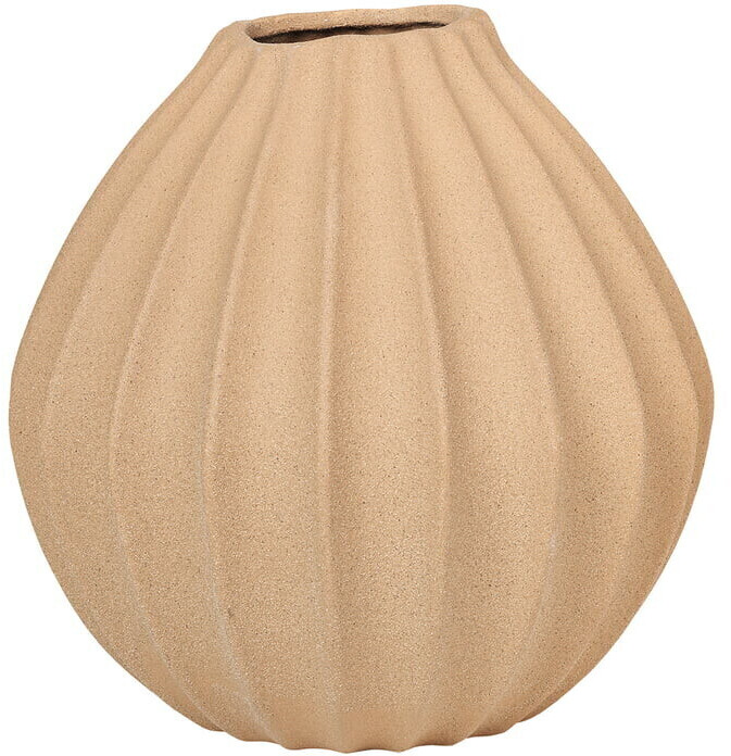 Broste Copenhagen Vase Wide 30cm Indian Tan