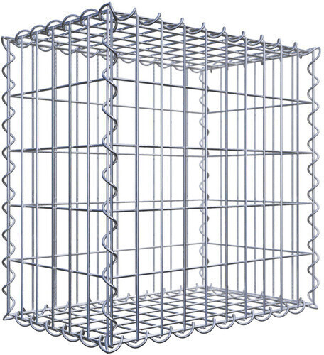 Gabiona Gabion 50 x 50 x 30 cm Mesh Size 5 x 10 cm Spiral