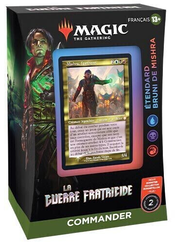 Magic: The Gathering Deck Commander La Guerre Fratricide Étendard bruni de Mishra (français)