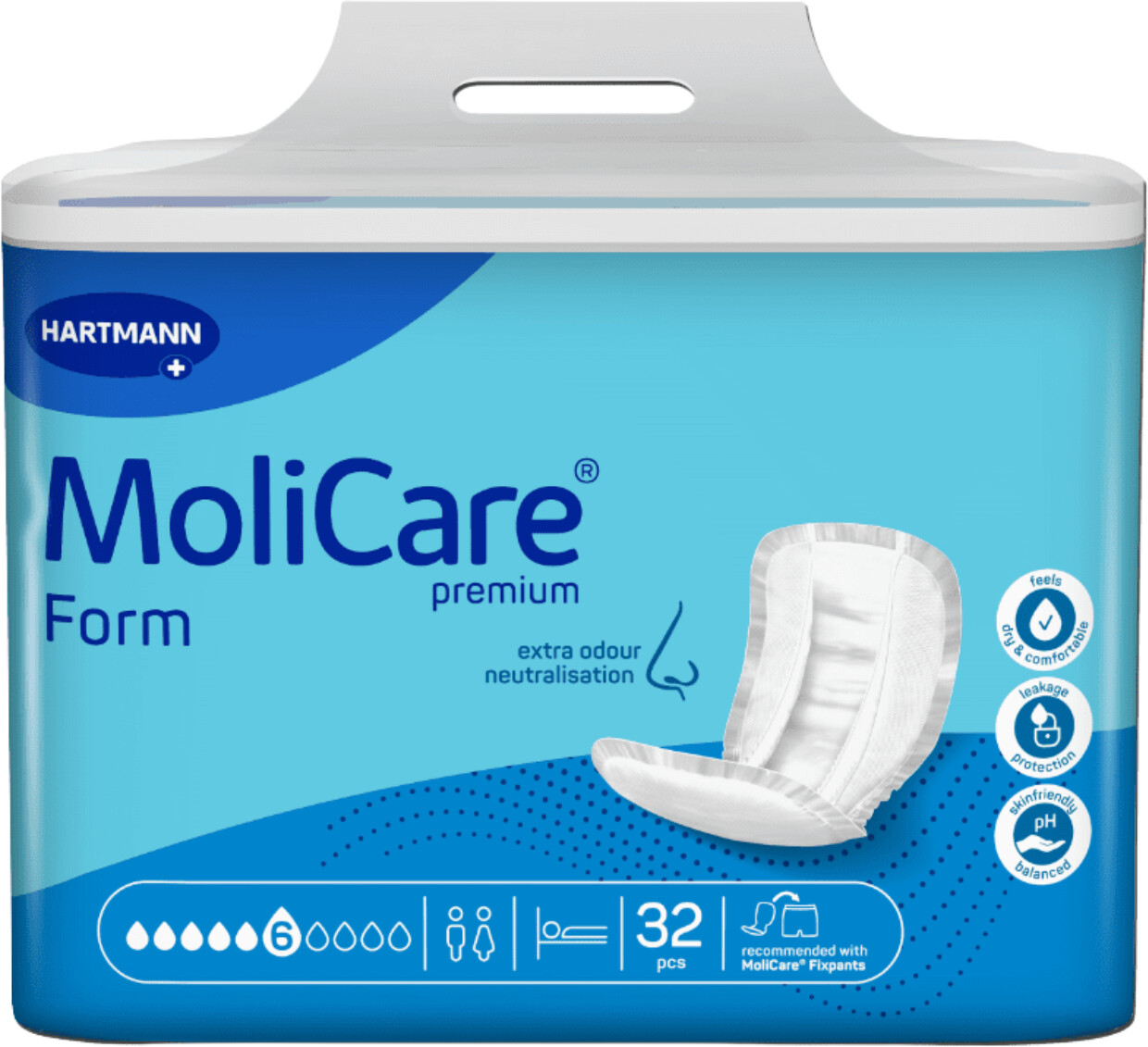 Hartmann Molicare Premium Form 6 drops (32 pcs.)