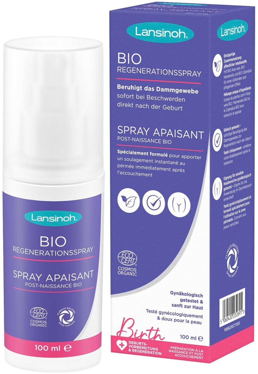 Lansinoh Bio Regeneration Spray (100 ml) au meilleur prix sur