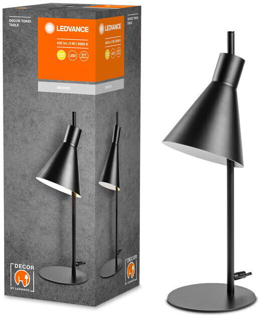 LEDVANCE LED table lamp Decor Tokyo in black 5W 260lm black