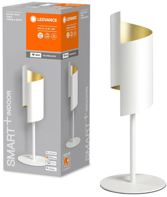 LEDVANCE Smart+ WLAN table lamp Twist in white 12W 550lm tunable white white