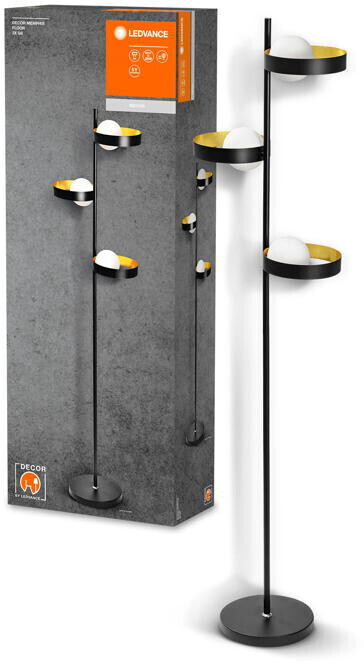 LEDVANCE Floor lamp Decor Memphis in black G9 3-bulb black