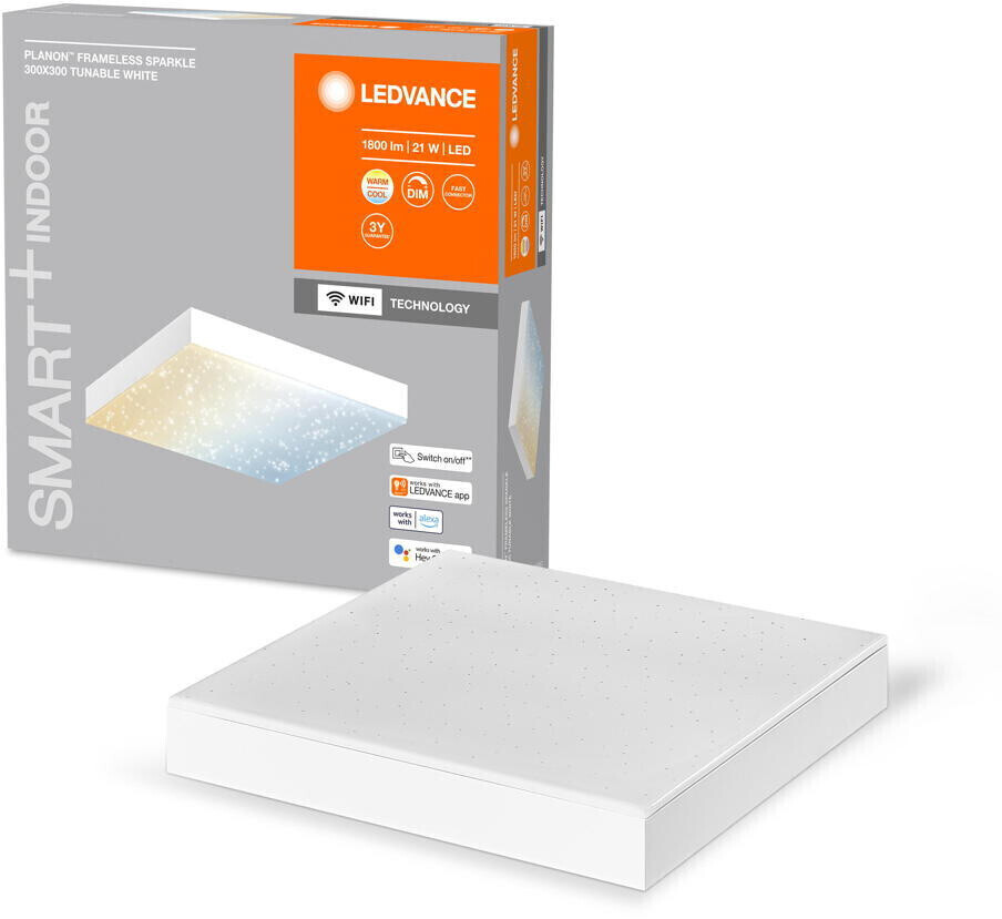 LEDVANCE Smart+ WLAN LED panel Planon Frameless Sparkle in white 21W 850lm tunable white white
