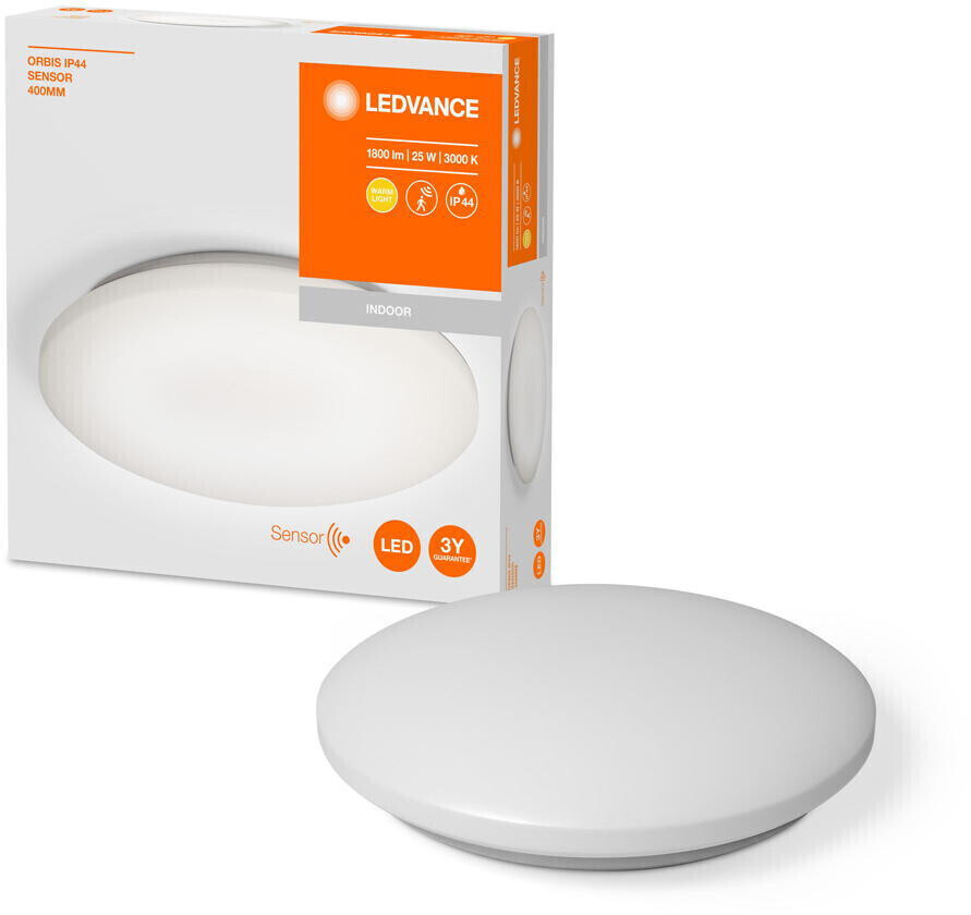 LEDVANCE LED ceiling light Orbis in white 25W 1800lm IP44 white