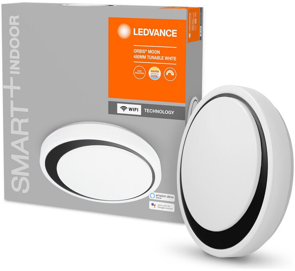 LEDVANCE SMART+ LED ceiling light in white and black 32W 3300lm 480mm white