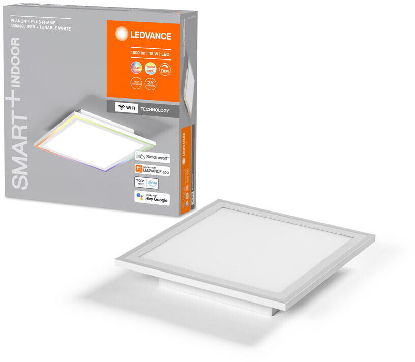 LEDVANCE Smart+ WLAN LED panel Planon Plus in white 18W 1300lm tunable white white