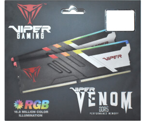 Patriot 32GB Viper Venom RGB DDR5 7200 MHz UDIMM Memory Kit (2 x 16GB)