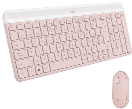 Logitech Slim sans fil Combo MK470 (rose) (ES)