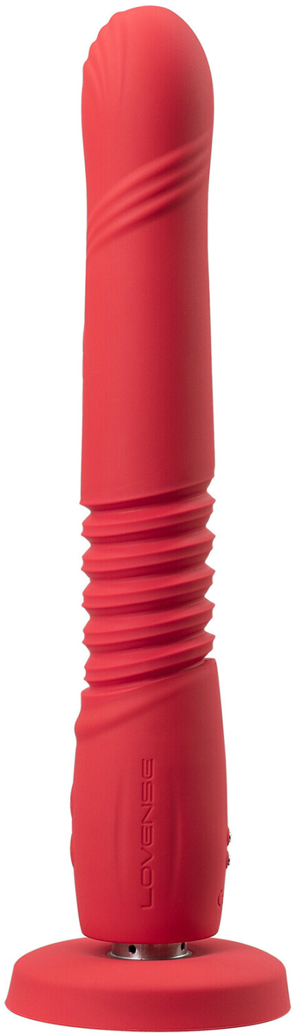 Lovense Gravity Thrusting Dildo red