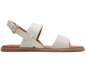 Clarks white deals sandals for women