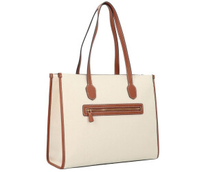 GUESS schoudertas Camden Shoulder Bag Natural / Cognac crème