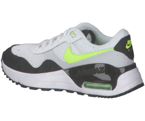 Nike Air Max SYSTM Kids white black volt pure platinum desde 80 74