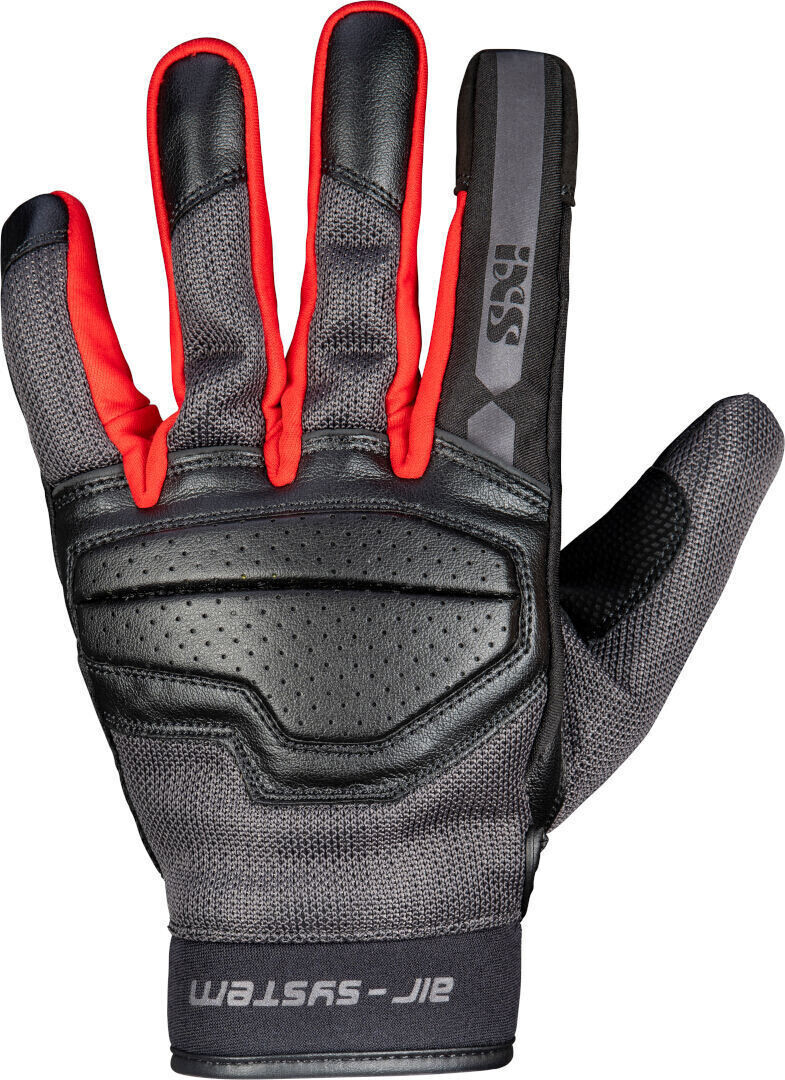Photos - Motorcycle Gloves IXS Evo-Air black-grey-red 