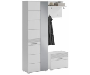 Günstig Einrichten Garderoben Set Linus Hochglanz 3-teilig weiß (X18A9G02)  ab 499,95 € | Preisvergleich bei
